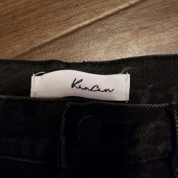Kancan Black Button Fly Distressed Skinny Jeans Women's Sz 4 - Picture 6 of 10